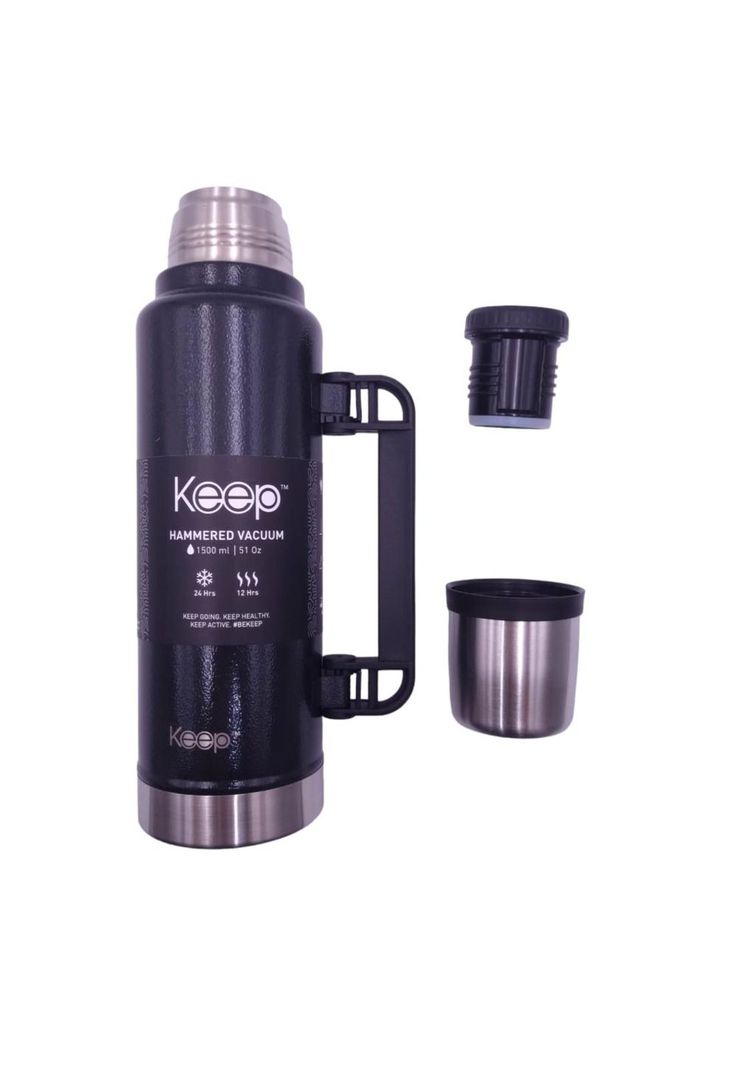 TERMO HAMMERED 1.5LTS NEGRO KEEP-2