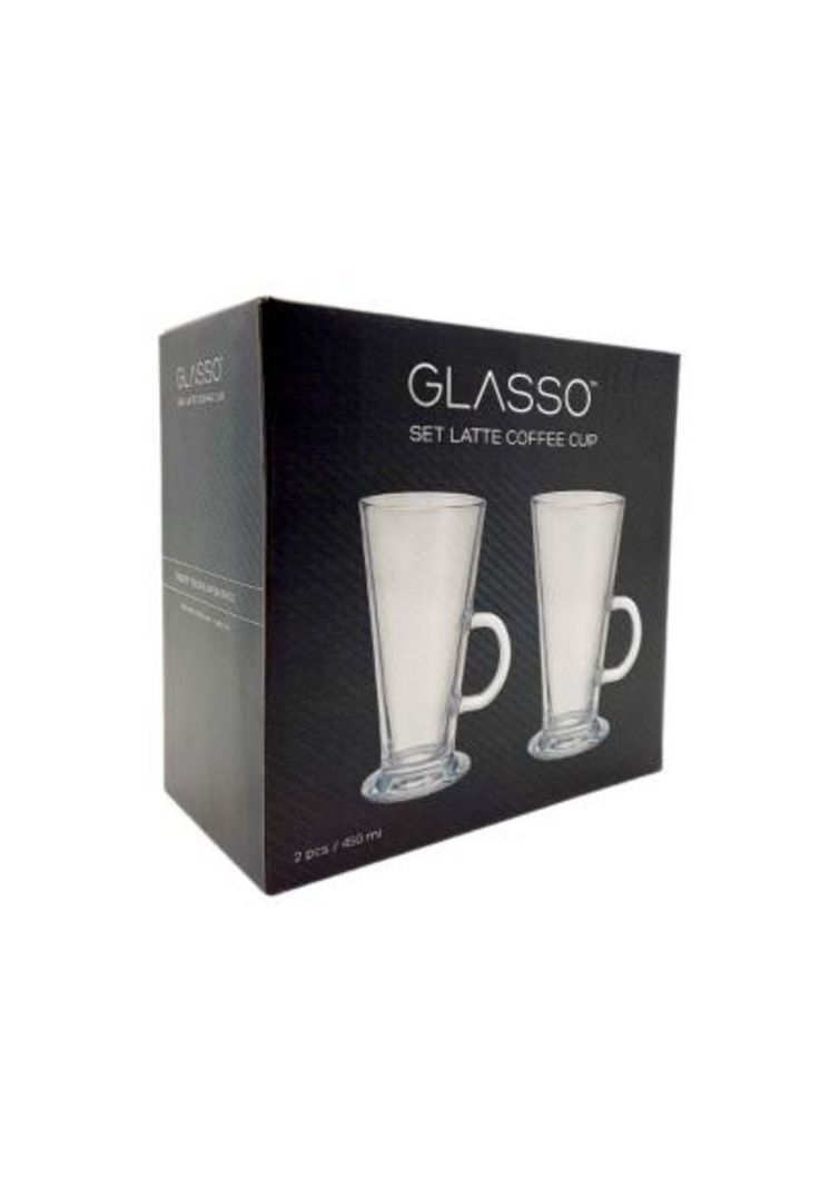 Set 2 Vasos Para Café Latte 450 ml Glasso-0
