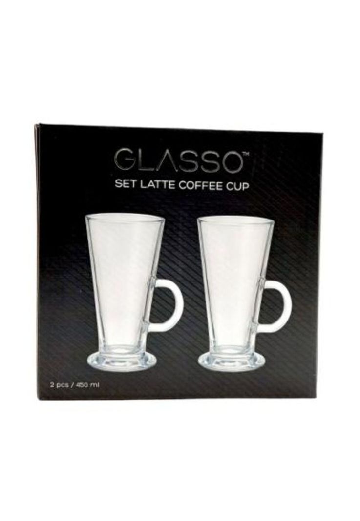 Set 2 Vasos Para Café Latte 450 ml Glasso-2