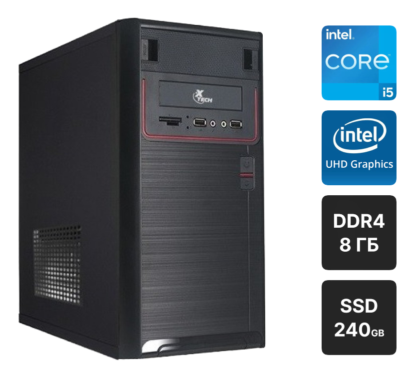 Pc De Oficina I5/uhd 730/8gb/ssd-240/wi-fi-0