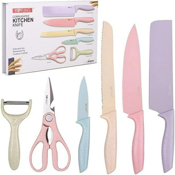 Set de Cuchillos Arcoiris 6 Piezas-1