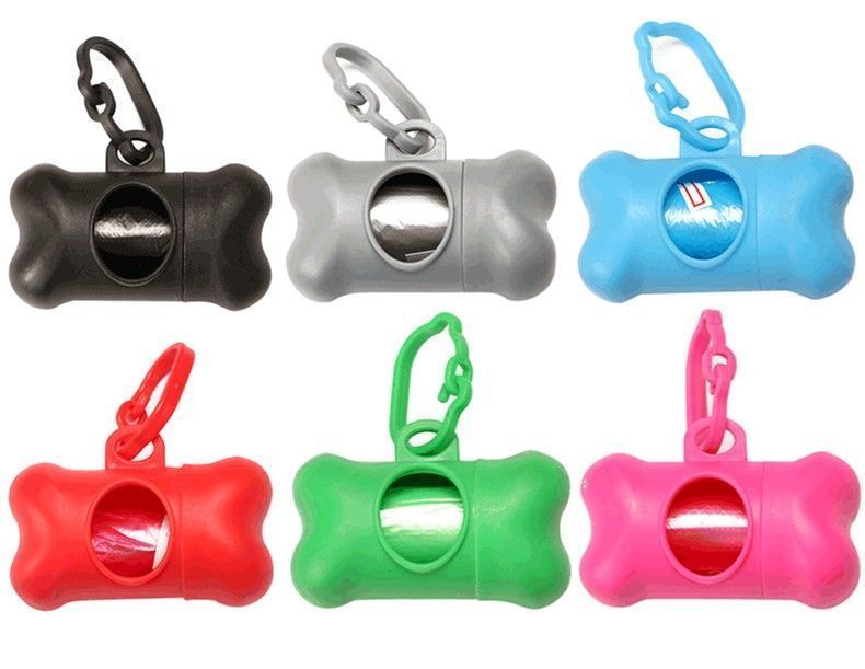 Dispensador De Bolsa de Basura + 2 Rollos Para Paseo De Mascota Color al Azar-2