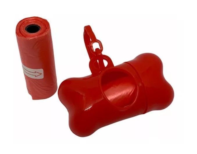 Dispensador De Bolsa de Basura + 2 Rollos Para Paseo De Mascota Color al Azar-5