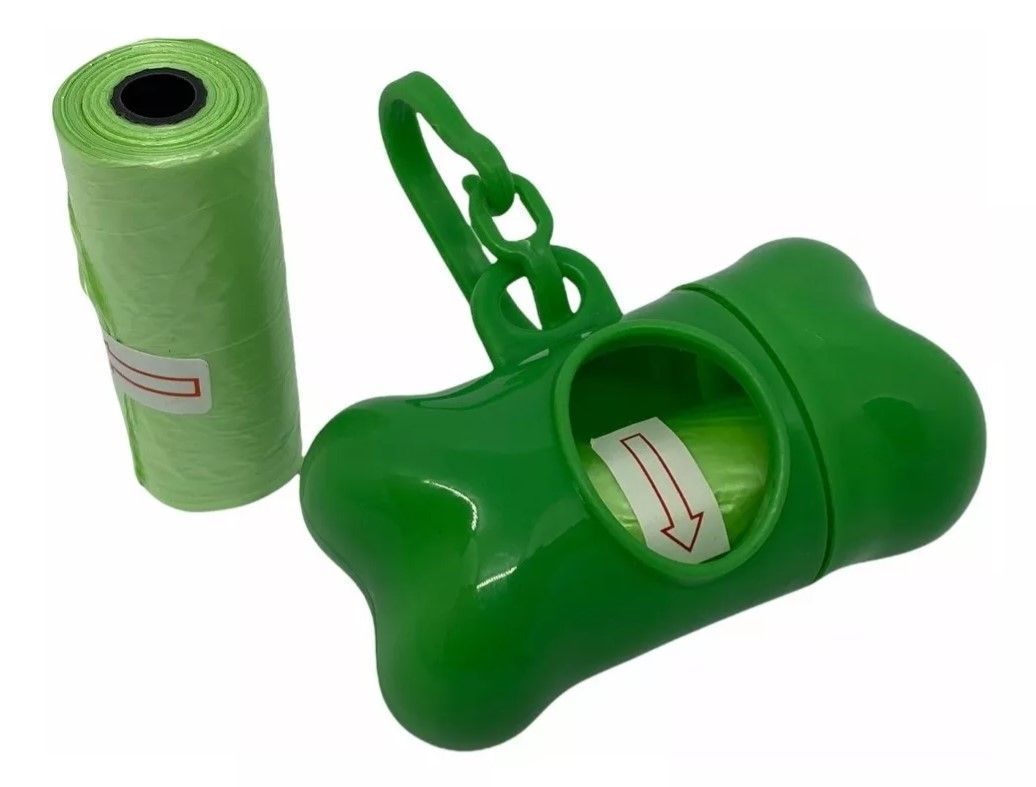 Dispensador De Bolsa de Basura + 2 Rollos Para Paseo De Mascota Color al Azar-4