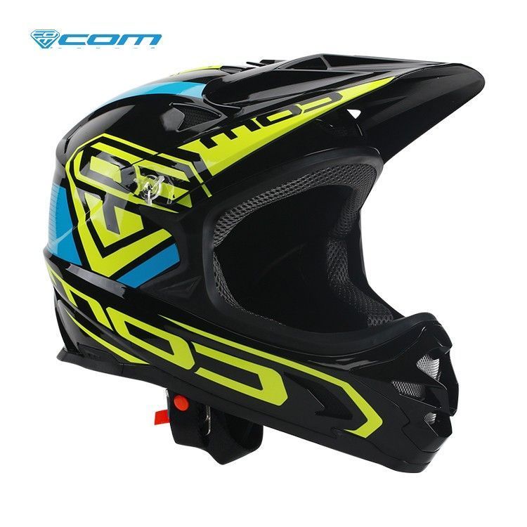Casco Integral MTB Allcross BLue Green ComSports-1