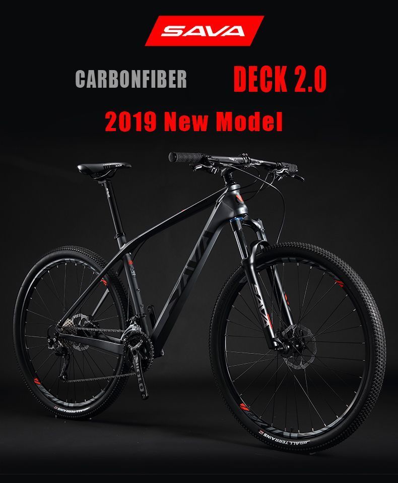 MOUNTAIN BIKE CARBONO SAVA DECK 2.0 BLACK GRAY-1
