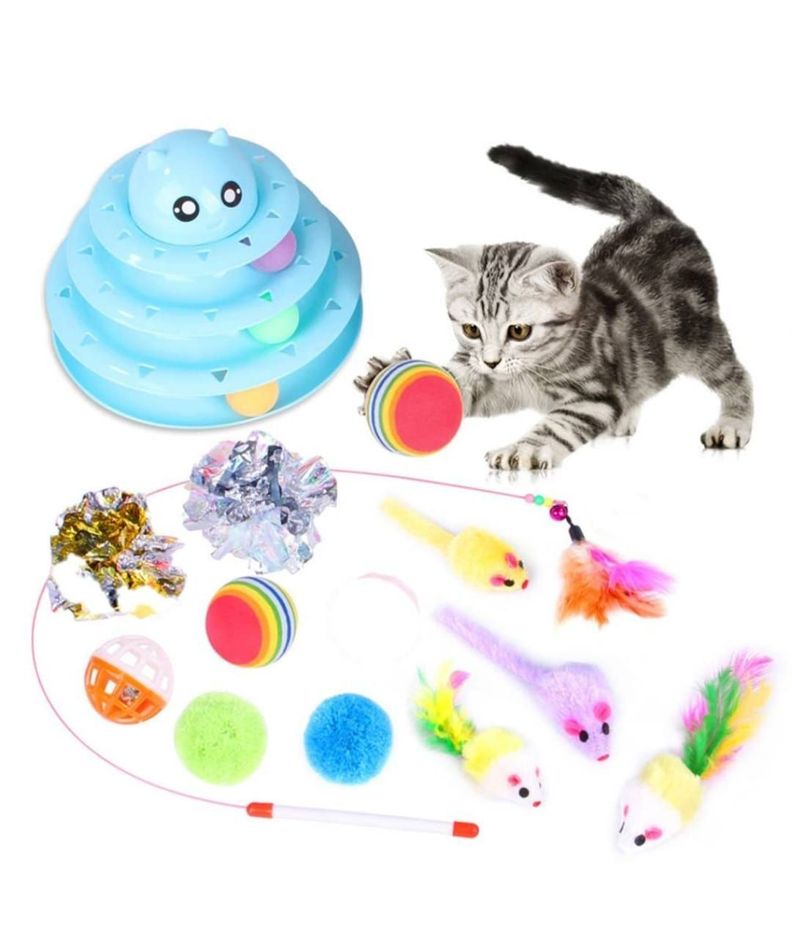 Set De 14 Juguetes Gatos, Raton, Anti Estres, Bolas Y Otros