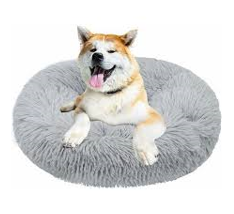 Cama Antiestrés De Felpa Suave Para Mascotas 50cm Perro Gato-1