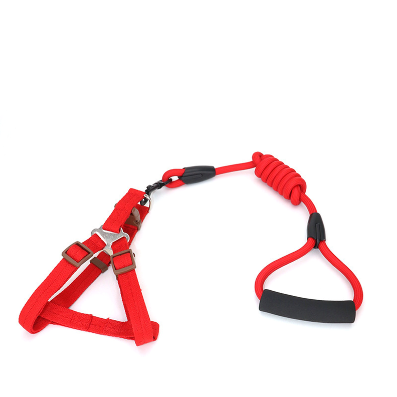 Árnes Más Correa Gruesa Para Mascotas Perros Rojo-0