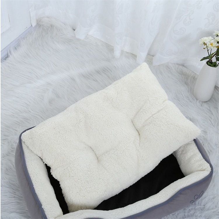 Cama Premium 2 Piezas para mascotas Color Talla XL Gris-2