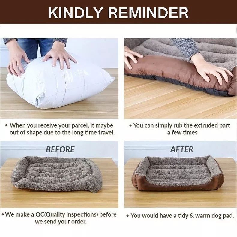 Cama Ultrasuave para Mascotas Perro Gato Talla L 66cm X 50cm-6