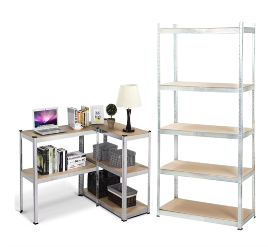 ESTANTE METALICO GALVANIZADO 180X90X40CM 5 REPISAS DE MDF AJUSTABLES 175K POR REPISA-0