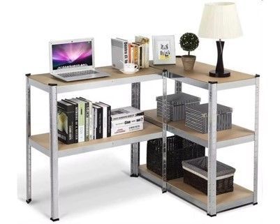 ESTANTE METALICO GALVANIZADO 180X90X40CM 5 REPISAS DE MDF AJUSTABLES 175K POR REPISA-6