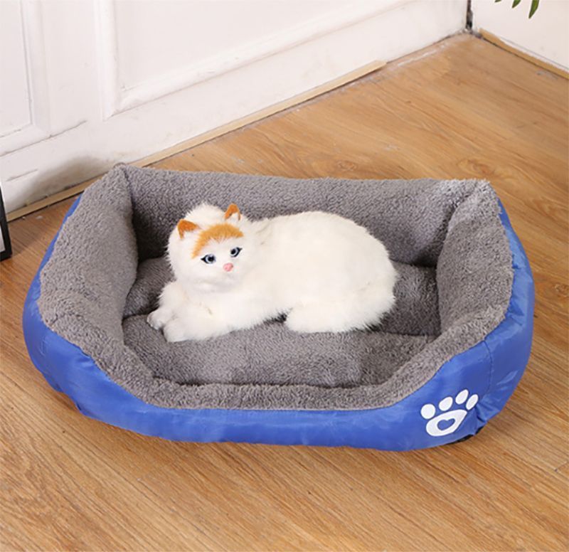 Cama Ultrasuave para Mascotas Perro Gato Talla M 54cm X 42cm-1