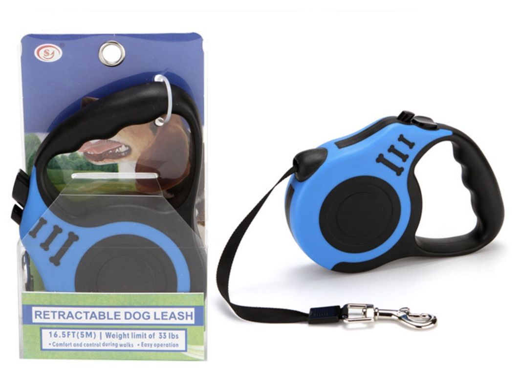 Correa Retráctil Automática 5 metros Mascotas Perros-3