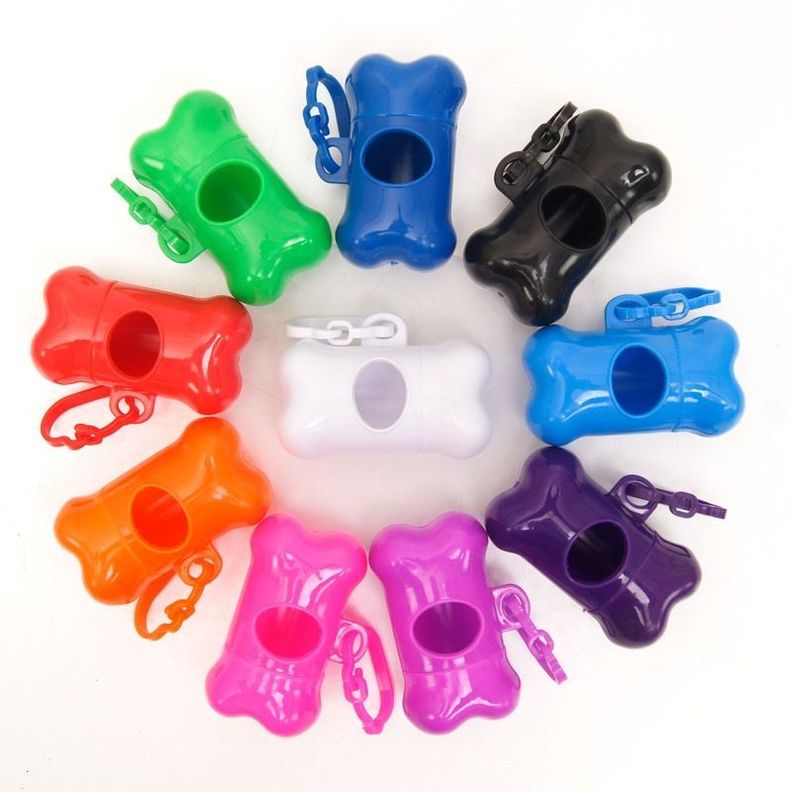 Dispensador de Bolsas Excremento Mascotas + 2 Rollo de Bolsas-2