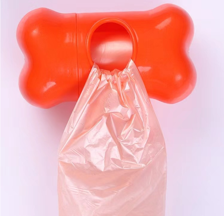 Dispensador de Bolsas Excremento Mascotas + 2 Rollo de Bolsas-3