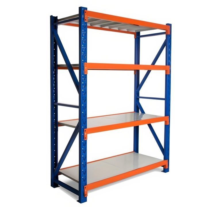 Estante Metálico Rack Industrial Bodega Repisas 150x200x50cm-0