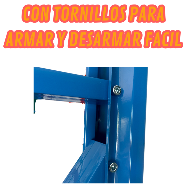 Estante Metálico Rack Industrial Bodega Repisas 150x200x50cm-6
