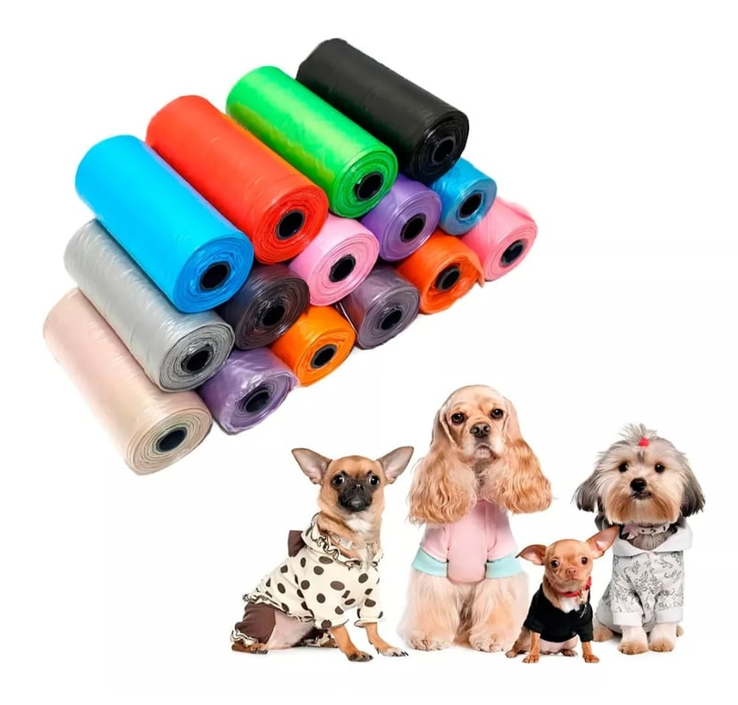 120 Rollos Bolsas Excremento Caca de Perros Gatos Desechos-2