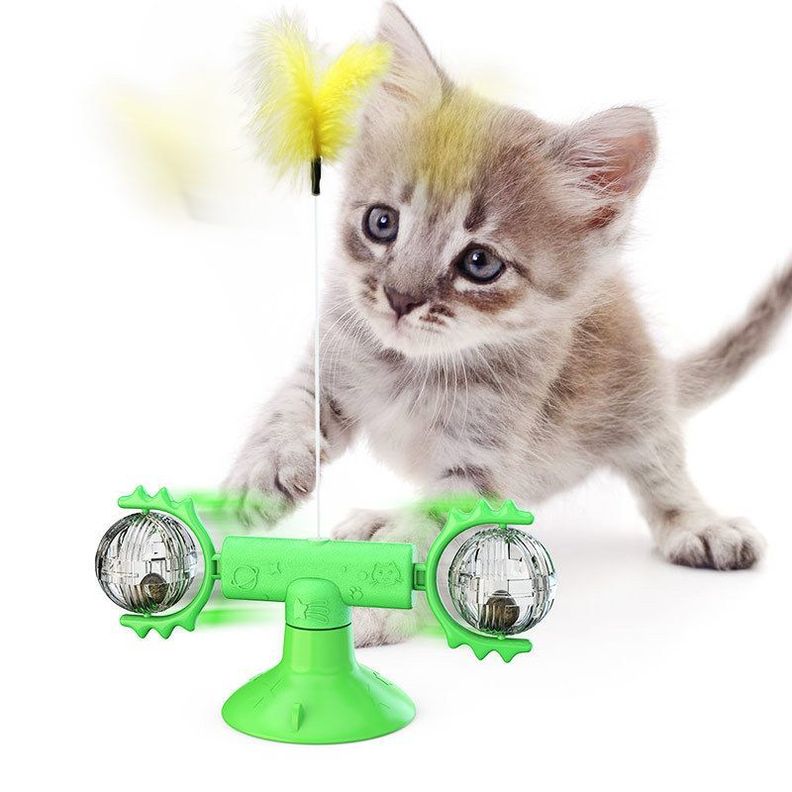 Juguete Interactivo Para Gatos Molino Viento Cat Toys-0