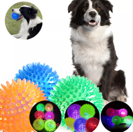 Pelota Juguete Luz/Sonido Mascota Perro Gato Interactiva 7cm-1