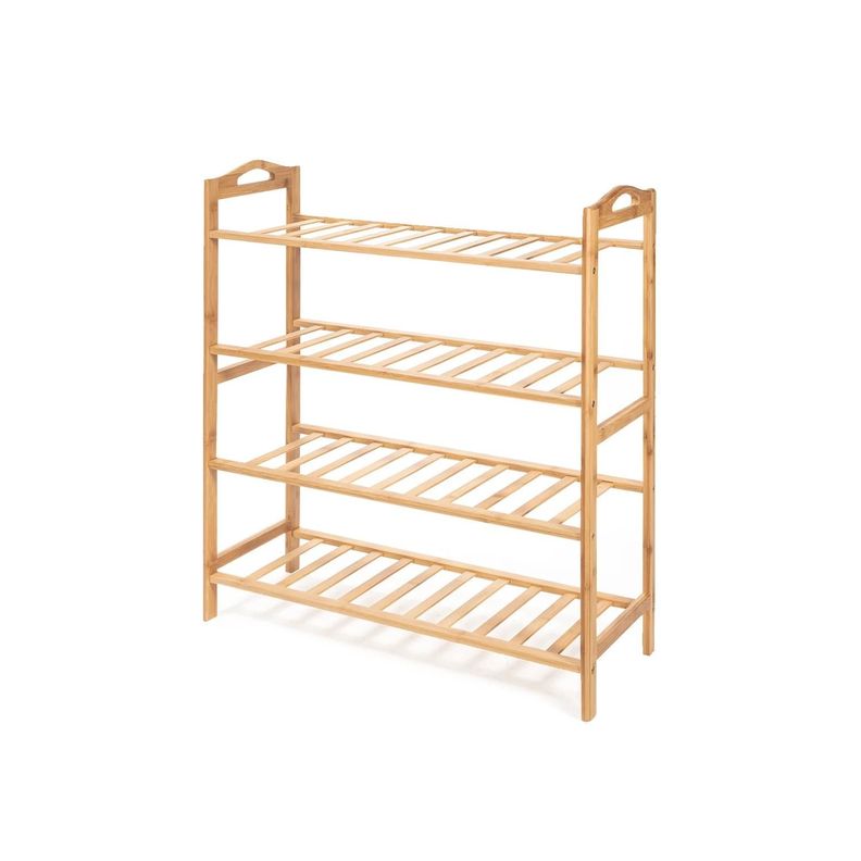 Estante de bambú 4 niveles 67x27 cm-0
