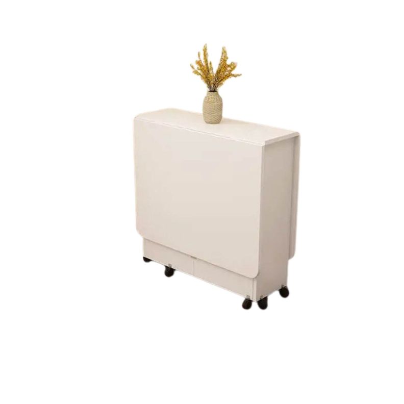 Mesa de comedor plegable blanco 140x80x77 cm-1