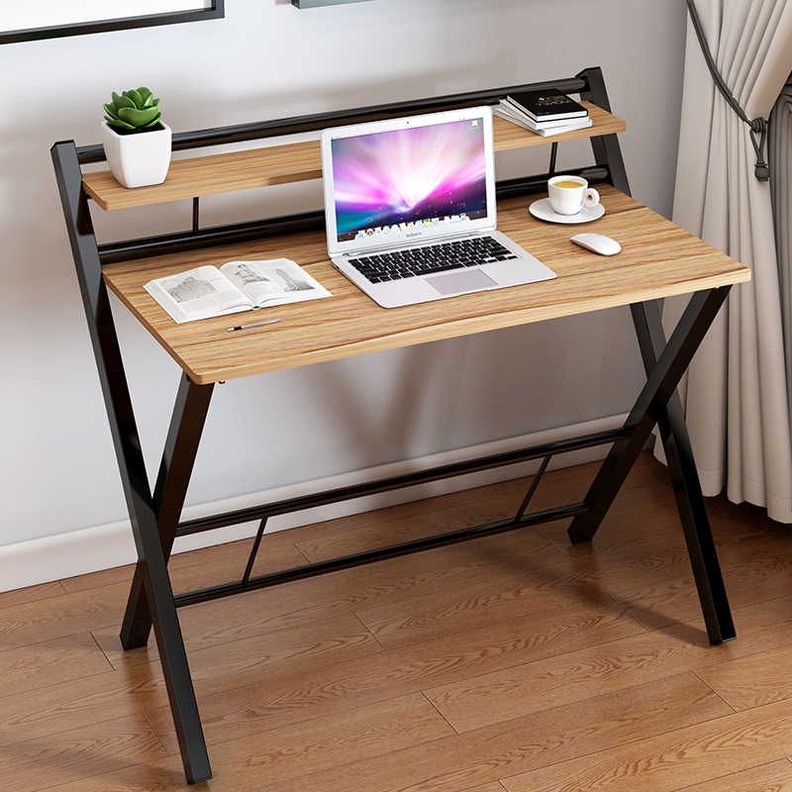 Escritorio plegable café 100x50 cm-1