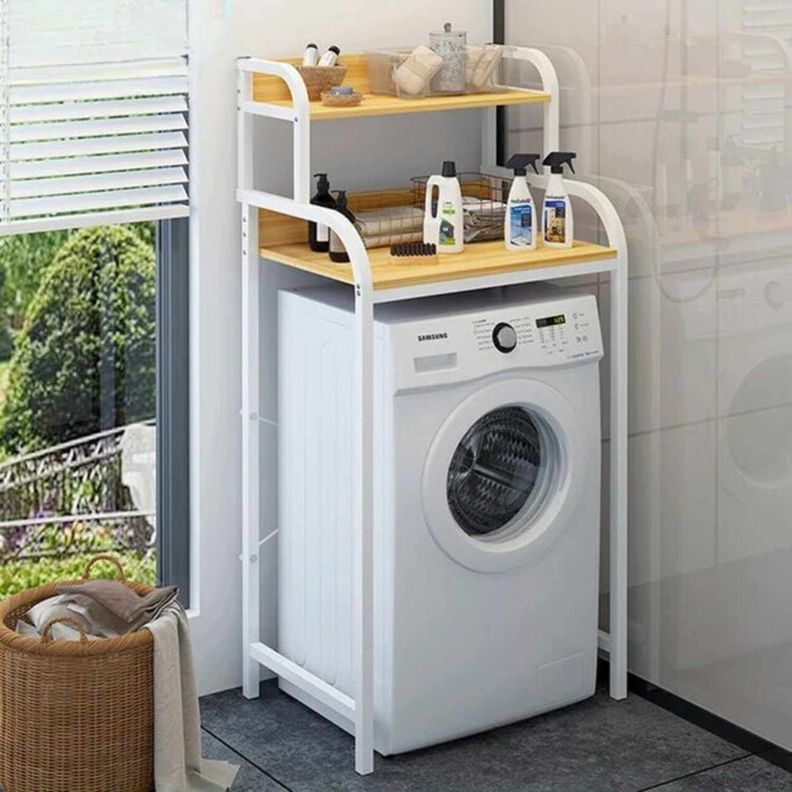 Estante De Metal Para Loggia o Baño blanco-1