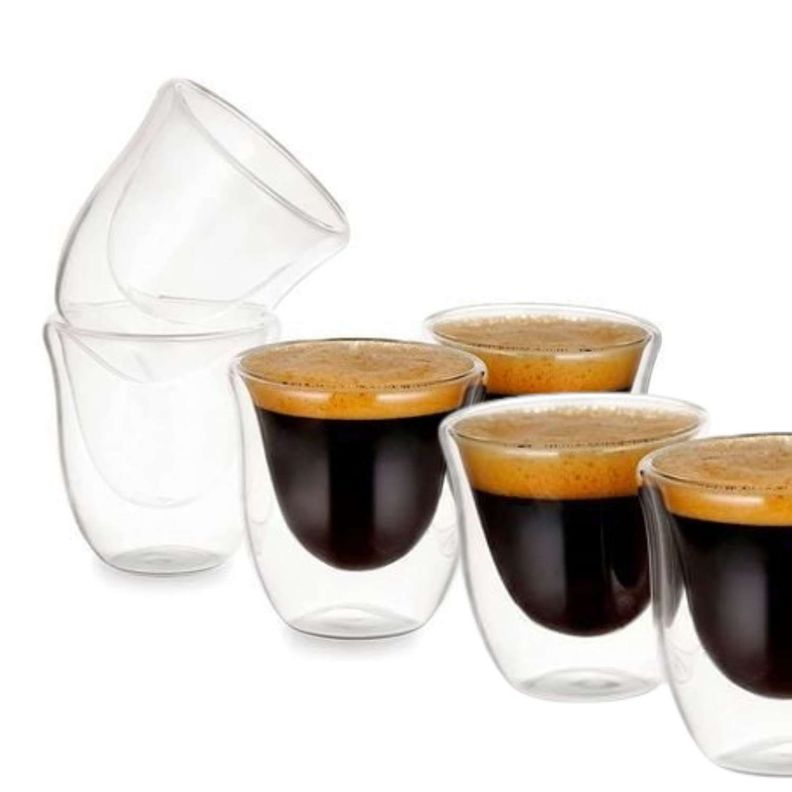 Set 6 vasos mug doble pared café espresso-0