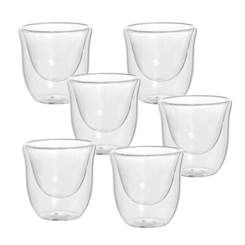 Set 6 vasos mug doble pared café espresso-5