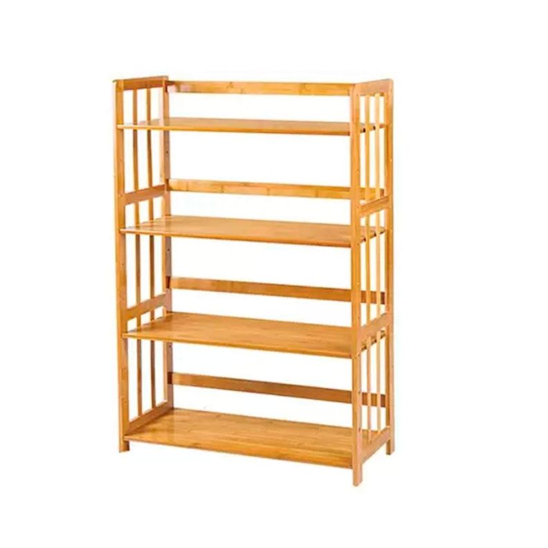 Estante organizador de 4 niveles madera bambú 119x67x26cm-0