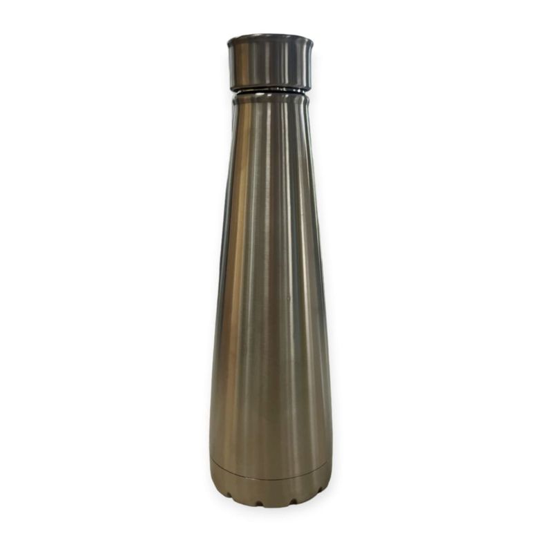 Botella térmica de acero inoxidable plateado-0