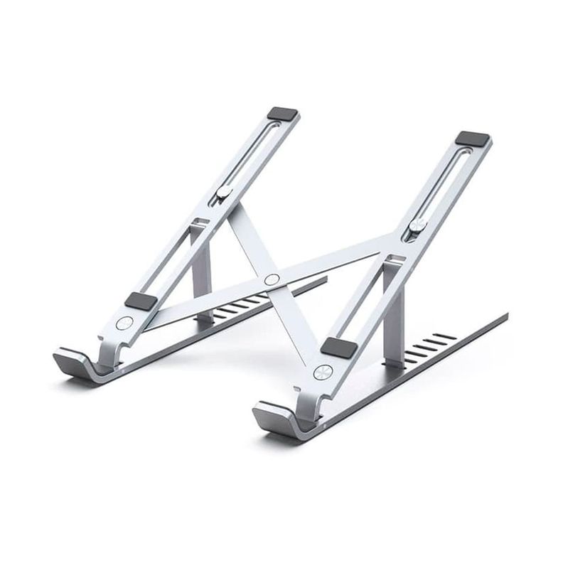 Soporte alzador plegable para notebook de aluminio-0