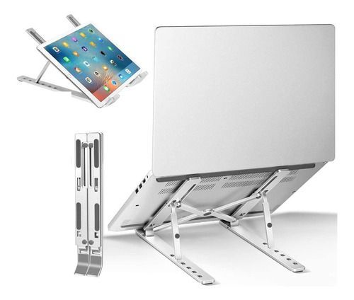 Soporte alzador plegable para notebook de aluminio-6