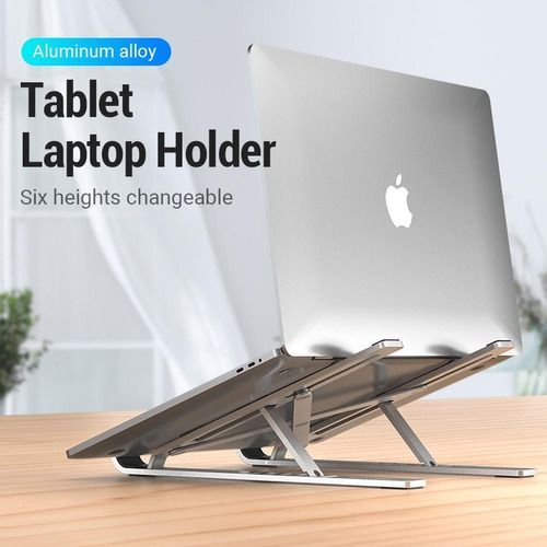 Soporte alzador plegable para notebook de aluminio-9