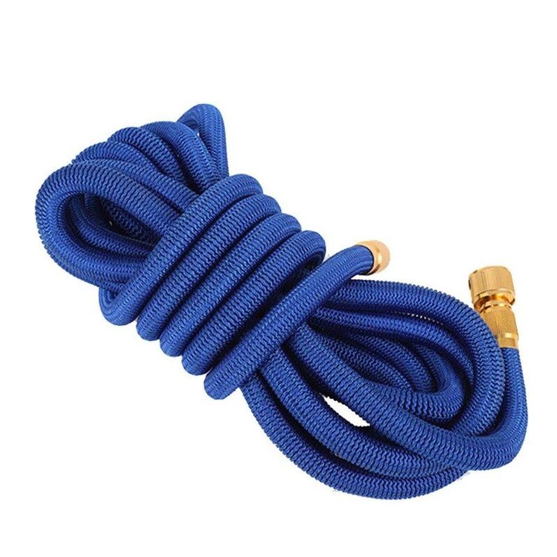 Manguera retráctil expandible jardín 15 mts. Azul-1