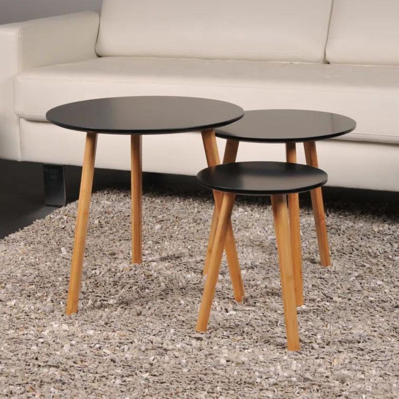 Set mesa de centro 3 niveles arrimo negro-3