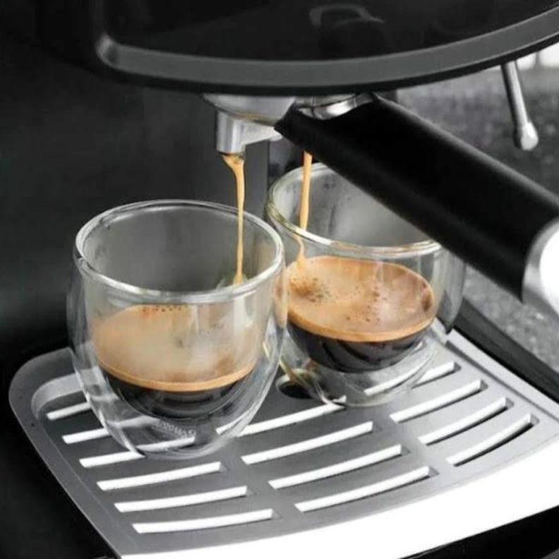Set 2 vasos de café vidrio doble pared 300 ml-2