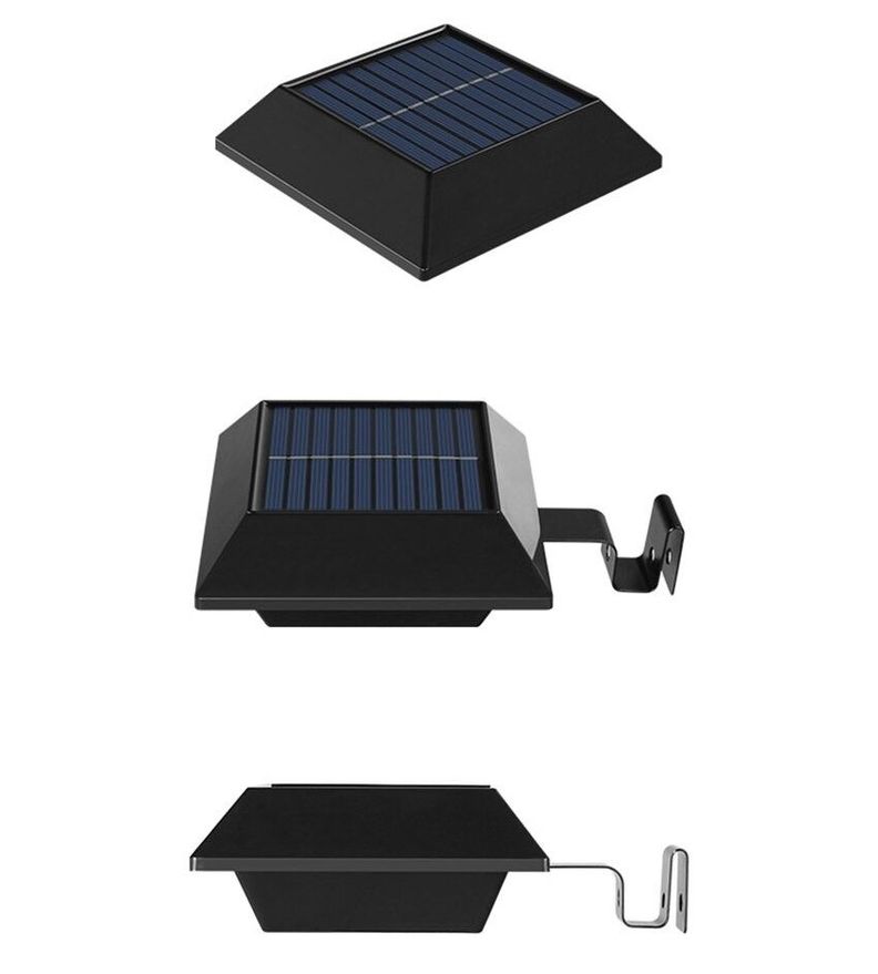 Foco led cuadrado con panel solar 3.7v 12 led-0