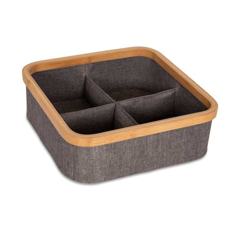 Organizador de clóset 4 divisiones de tela 30x30 cm-1