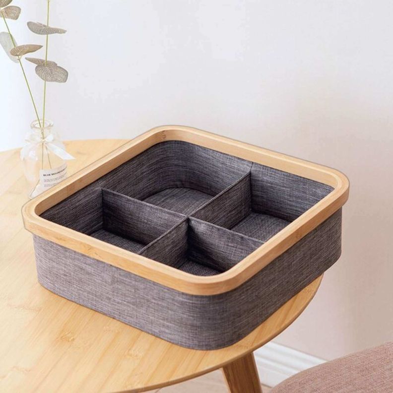 Organizador de clóset 4 divisiones de tela 30x30 cm-6