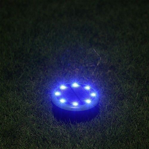 Set 4 focos led carga solar para jardín con estaca-4