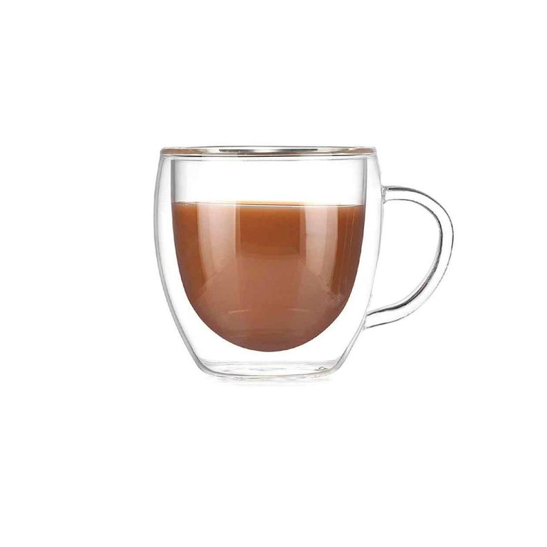 Set 2 mugs vidrio doble pared 250 ml-2