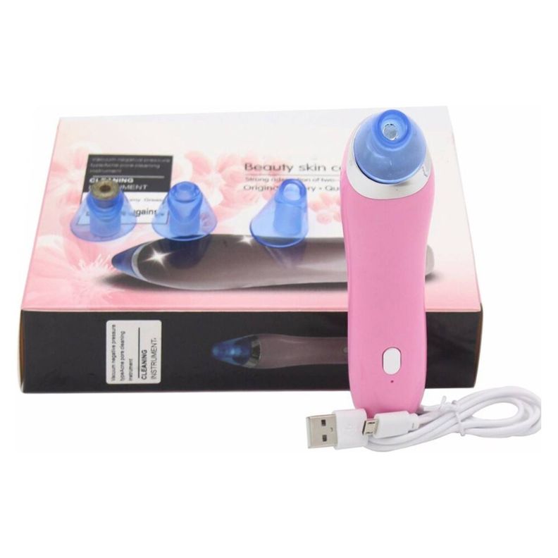 Limpiador facial de poros y extractor de puntos negros rosa-1