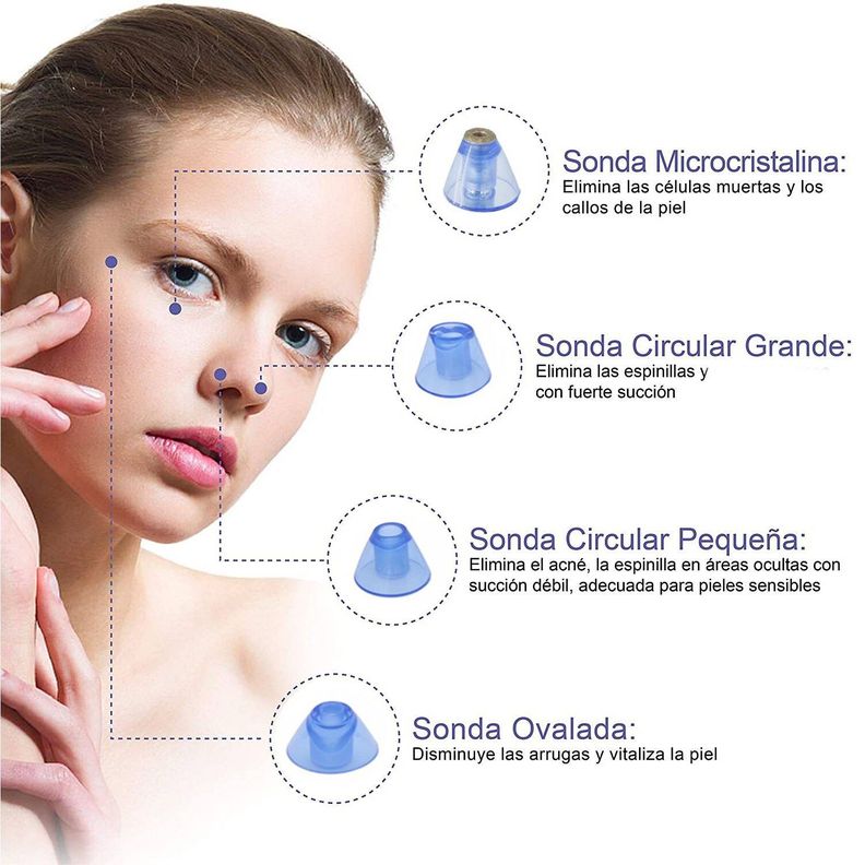 Limpiador facial de poros y extractor de puntos negros rosa-2