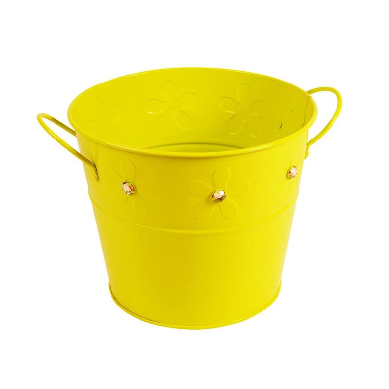 Balde de latón amarillo con gemas-1