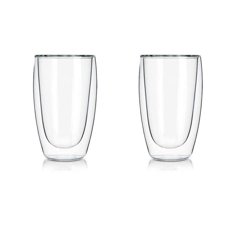 Set 2 vasos de café vidrio doble pared 400 mlo-0