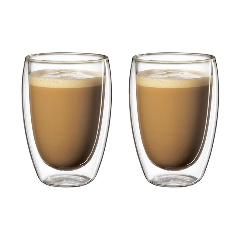 Set 2 vasos de café vidrio doble pared 400 mlo-1